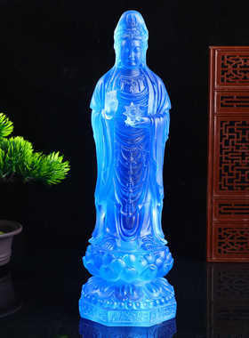 琉璃药师佛像摆件日光月光