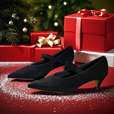 26新款轻奢断码女鞋清仓气质真皮反绒皮鞋女尖头一字扣带单鞋7779