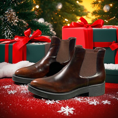 26新款轻奢断码女鞋清仓英伦风切尔西真皮短靴复古百搭靴7820