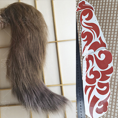 叶瞬光cosplay尾巴狐狸尾巴