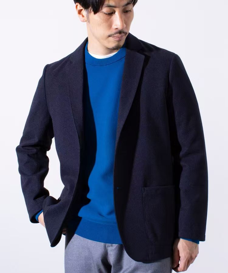 日单贵牌gloster男士聚酯仿毛呢质感面料商务休闲西装上衣春秋款