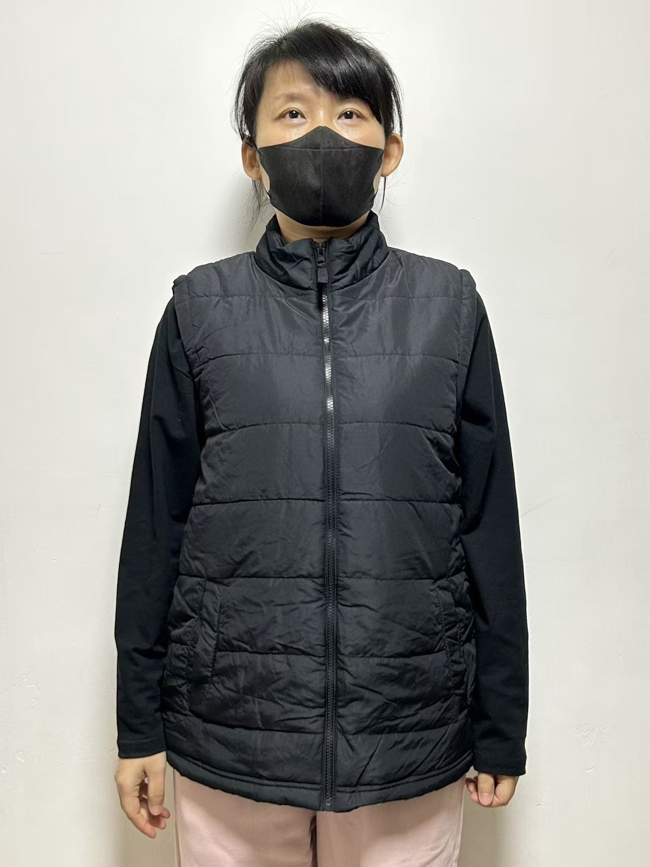 欧单立领保暖棉服马甲背心坎肩纯色夹棉男女同款