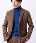 上衣修身 日单贵牌gloster男士 商务休闲灯芯绒西装 裁剪干净利落