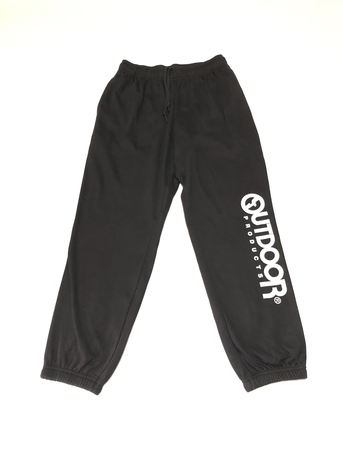 日单outdoor棉质混纺加绒保暖卫裤松紧腰有腰绳春秋冬款男女大码