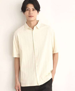 衬衣男女同款 全棉提花面料高级感短袖 薄款 日单贵牌菊池武夫tk夏季