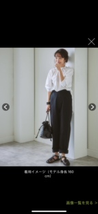 日单nissen女士重磅95全棉弹力水洗斜纹松紧腰休闲裤