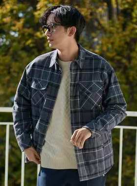 日单贵牌Arnold palmer秋冬季全棉面料夹棉保暖衬衣外套宽松休闲