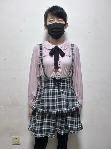 日单double focus女士萝莉风甜美可爱娃娃领蕾丝边长袖衬衣