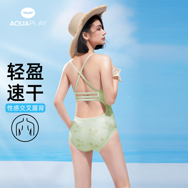 AquaPlay连体竞速泳衣女士性感