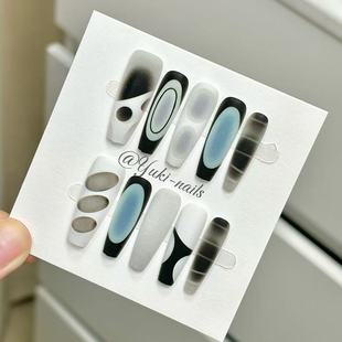 未来金属欧美风ins超酷辣妹风复古机器喷印甲长梯 Yuki穿戴甲