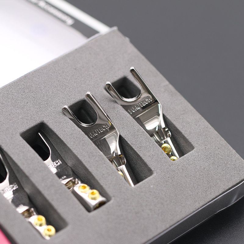 原装行货FURUTECH古河音箱线插头FP-201(R/G) 镀佬镀金喇叭线Y插