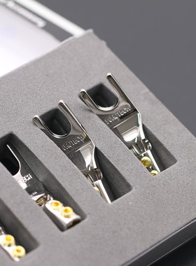 原装行货FURUTECH古河音箱线插头FP-201(R/G) 镀佬镀金喇叭线Y插