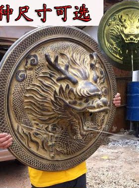 中式风鱼池墙面装饰龙头水景雕塑