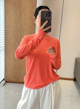 C4960 人手B囤！天然透气感 长袖汉麻T恤 女 五色