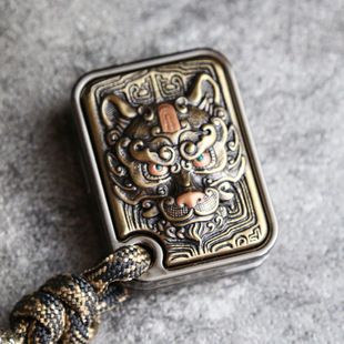 狗年十二生肖edc解压玩具价格签侧推合金磁铁推牌玩具可换贴片