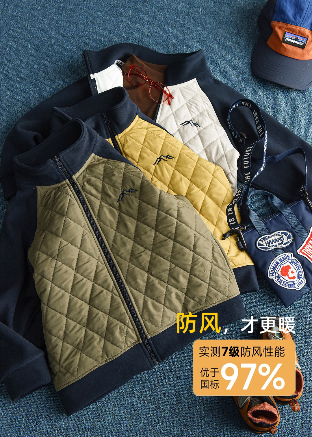 儿童7级防风夹棉一体绒外套2025新款男童女童秋冬款外套