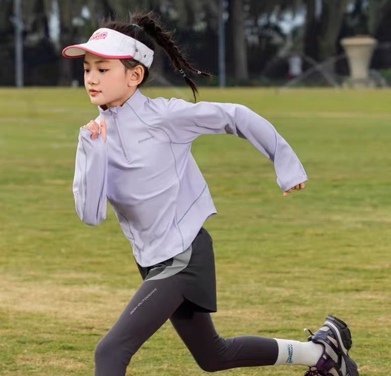 儿童10A抑菌双面绒打底衫2025新款男童女童春秋款长袖T恤