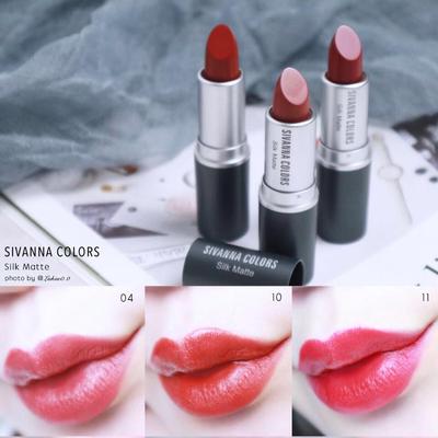 泰国sivanna思薇娜子弹头口红滋润哑光雾面防水不易掉色不沾杯