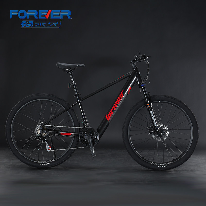 永久自行车山地电动车铝合金车架禧玛诺21速漫步减震山地公路单车