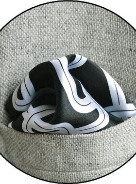 韩版时尚先生黑白连锁反应款男士西装口袋巾礼服胸巾西服丝质手帕