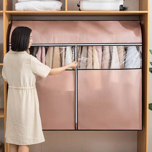 透明挂式长款羽绒服衣罩