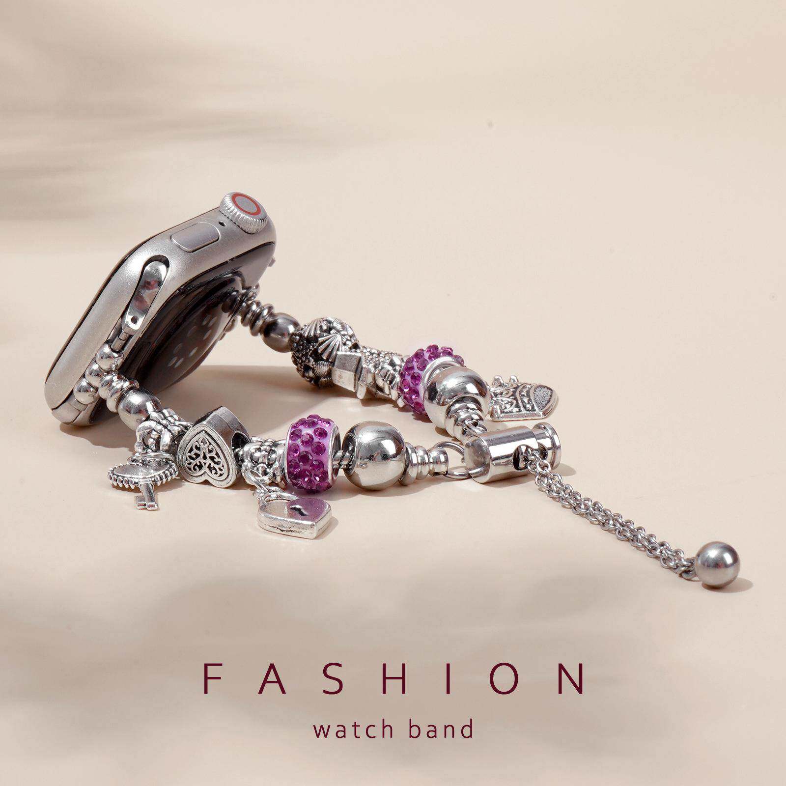 适用苹果applewatch手表S9潘家风格表带表链手链iwatch87654代