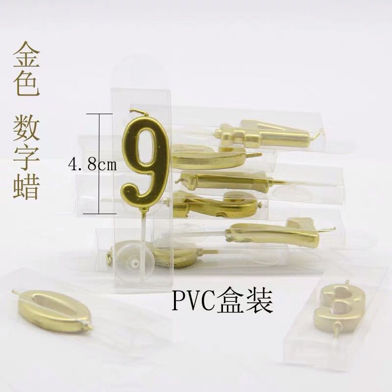 金色数字蜡烛生日蜡烛数字蜡烛金色镀金款婚礼周岁蛋糕装饰甜品台