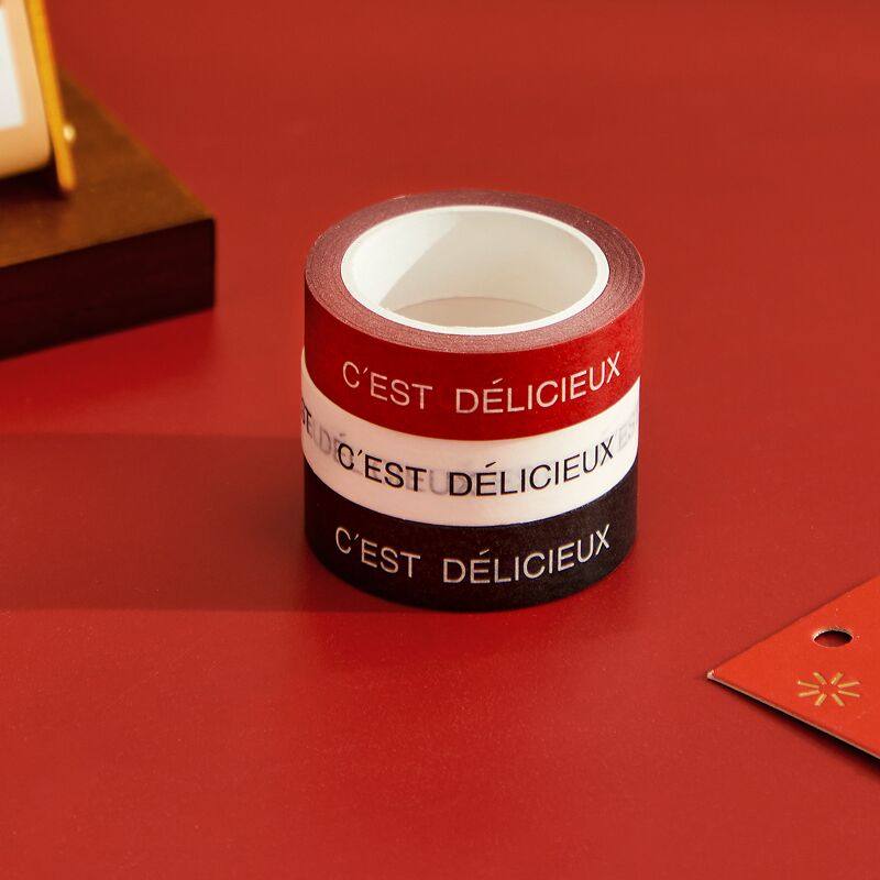 2026胶带封口贴胶条贴不干胶封口贴纸过年礼品贴新年主题标签胶带