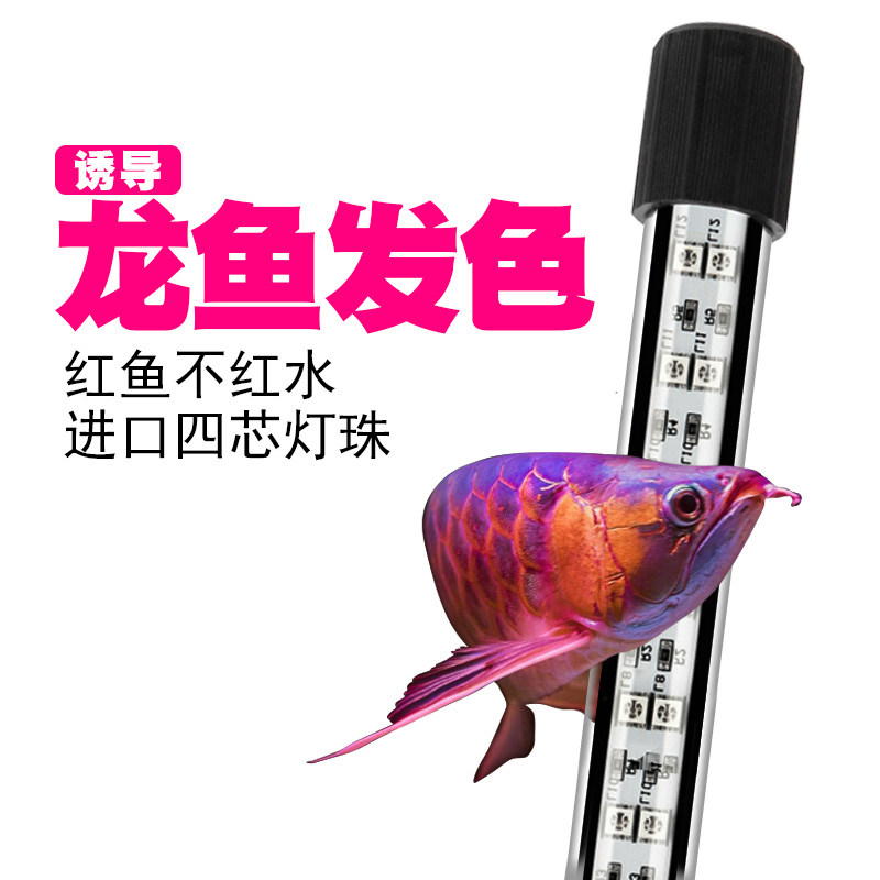 享庭 龙鱼专用灯鱼缸防水led三基色水族箱潜水照明灯节能增艳灯管