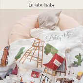 lullabybaby婴儿纱布包单竹棉纱布包巾新生儿包被婴儿浴巾春夏