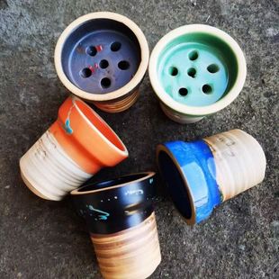 阿拉伯水烟烟锅彩釉高质量水烟碗shisha bowl水烟配件