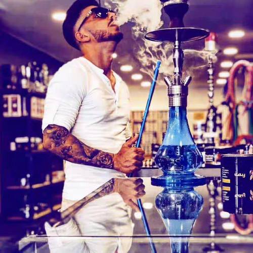 阿拉伯水烟全套酒吧壶网红mig不锈钢家用shisha大号单双管hookah