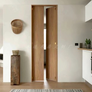 双开门定制中古室内门原木平开门客厅厨房店铺入户门卧室门对开门