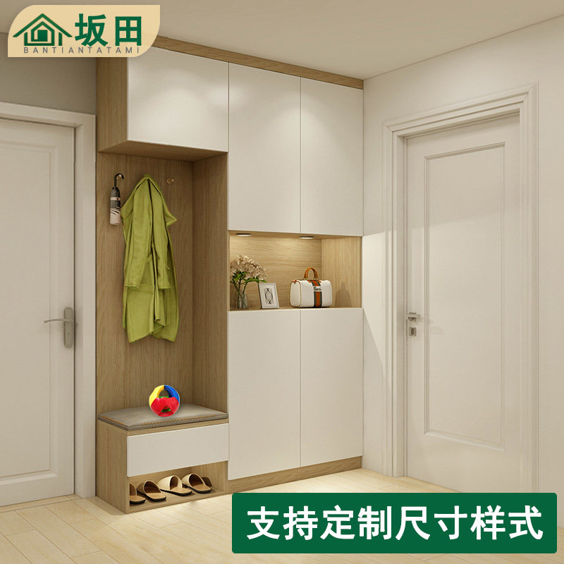 玄关柜鞋柜一体定制鞋柜玄关柜进门口鞋柜透气入户衣帽柜鞋柜一体