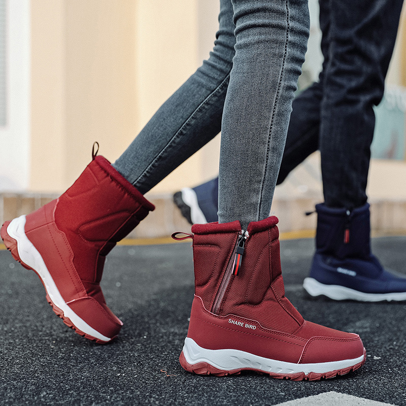 加绒加厚雪地靴冬季保暖棉靴