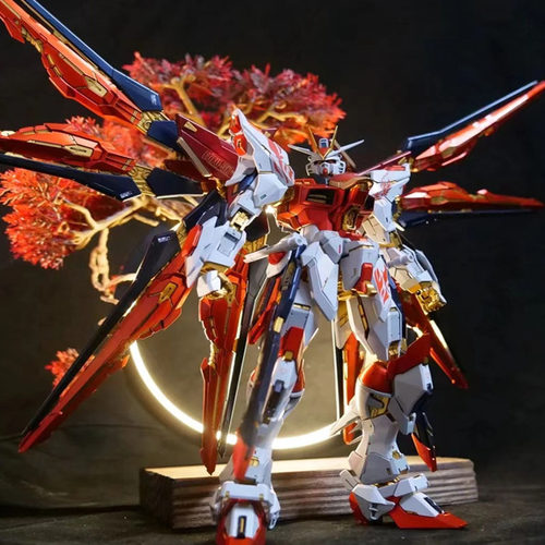 高大模型diy展示地台摆件万代mg红异端拼装手办光圈背景大班敖丙