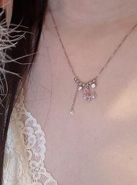 甜美少女蝴蝶流苏新款锁骨链