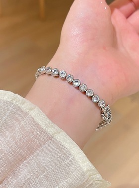 超闪满锆石日式简约森系手链