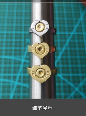 弹壳戒指手工打磨铜纪念品朋克