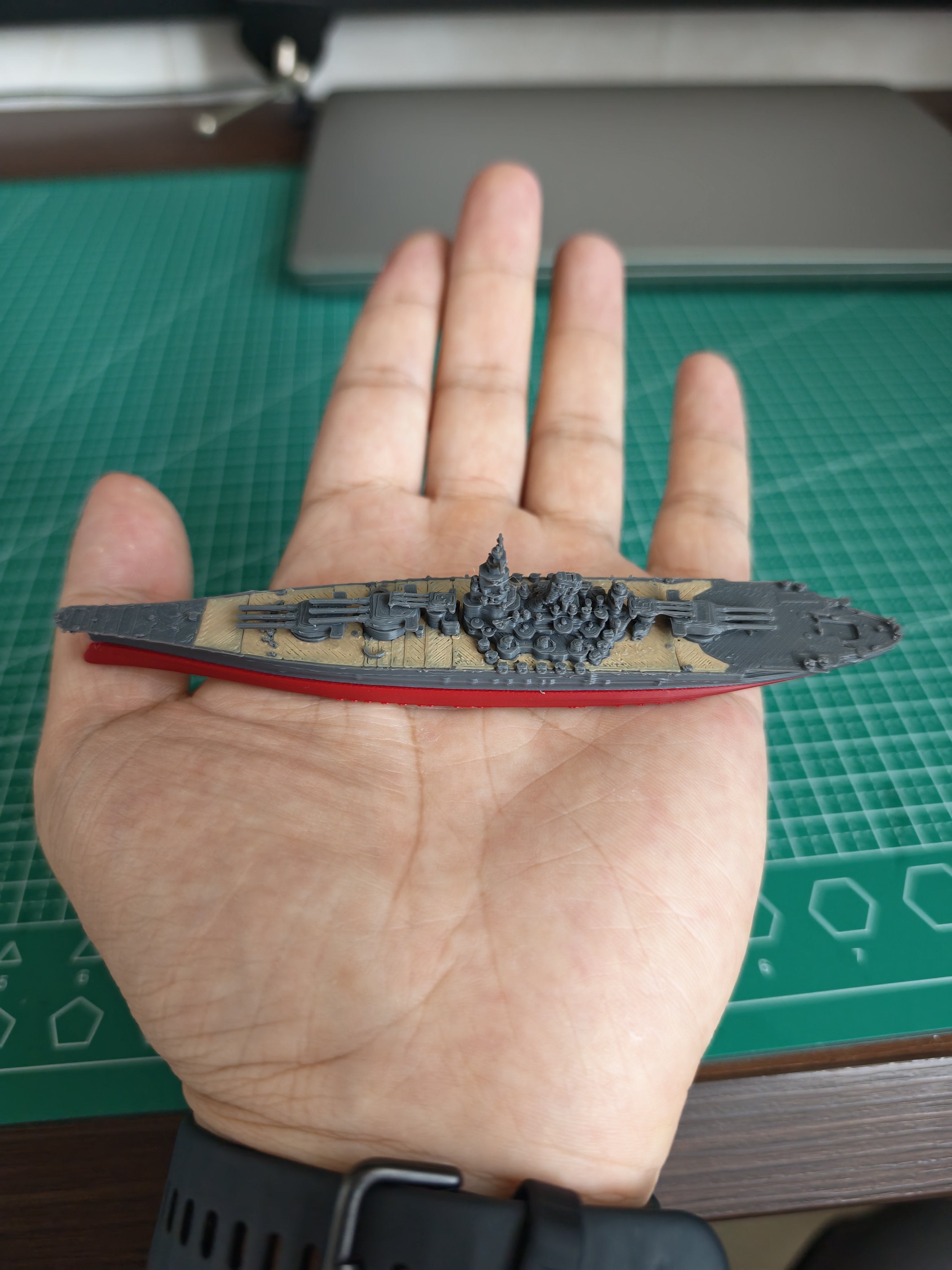 战列舰模型成品3d打印