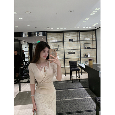 纯欲蕾丝内搭/针织上衣/半裙