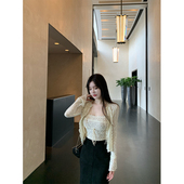 纯欲弹力蕾丝开衫 吊带上衣套装 SWAN司凰轻奢 法式 现货8折 THE