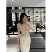 半身裙套装 THE 假两件蕾丝针织上衣 韩版 SWAN司凰轻奢 近期zui爱