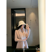 昭和世家 THE SWAN司凰轻奢 狐狸毛领双面呢外套女冬羊绒大衣外套