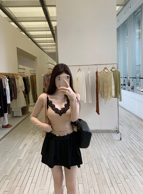 THE SWAN司凰轻奢 娇俏少女 法蕾针织亲肤舒适两件套上衣+蓬蓬裙