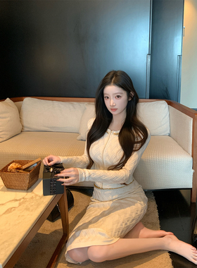 THE SWAN司凰轻奢 Elisabetta*傲娇姐姐 重磅意大利菱格针织套装