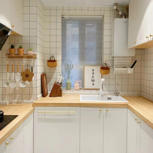 加厚厨房改造木纹膜原木柜子门翻新台面防油贴纸飘窗桌面大理石贴