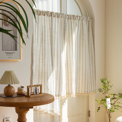 透气日式条纹门帘隔断帘