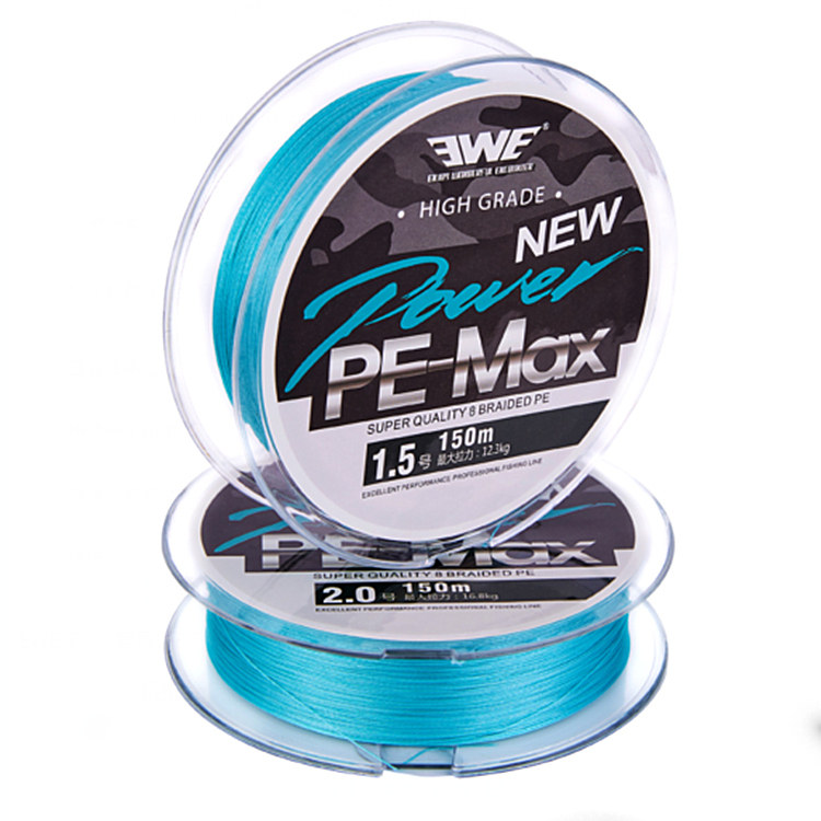 美夏ewe 顺滑强力主线远投8编pe线路亚线钓鱼线150米日本进口原丝