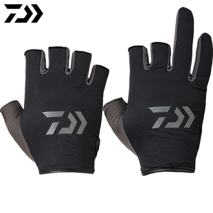 露三指海钓防晒透气 6422 DAIWA达亿瓦23新款 进口路亚钓鱼手套DG